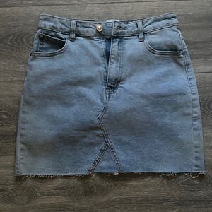 Princess Polly Blue Denim Mini Skirt